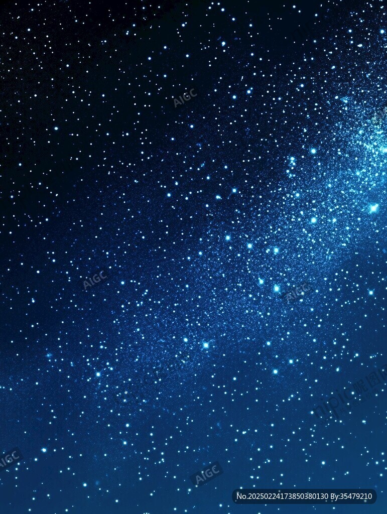 深蓝色星光点点