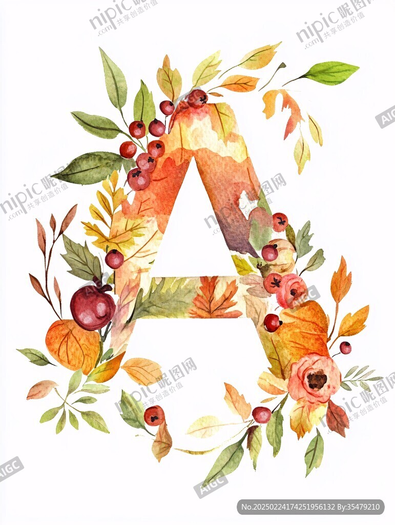 a字母与树叶