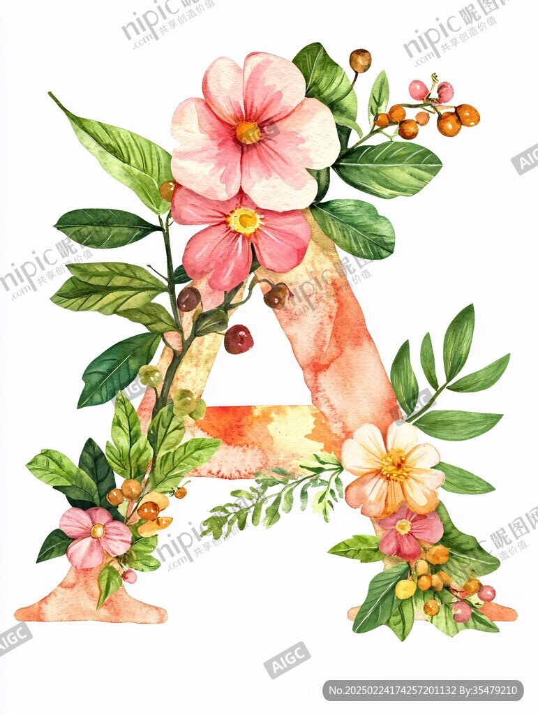 花卉字母组合