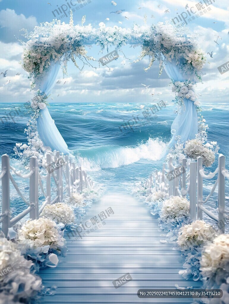 海洋婚礼效果