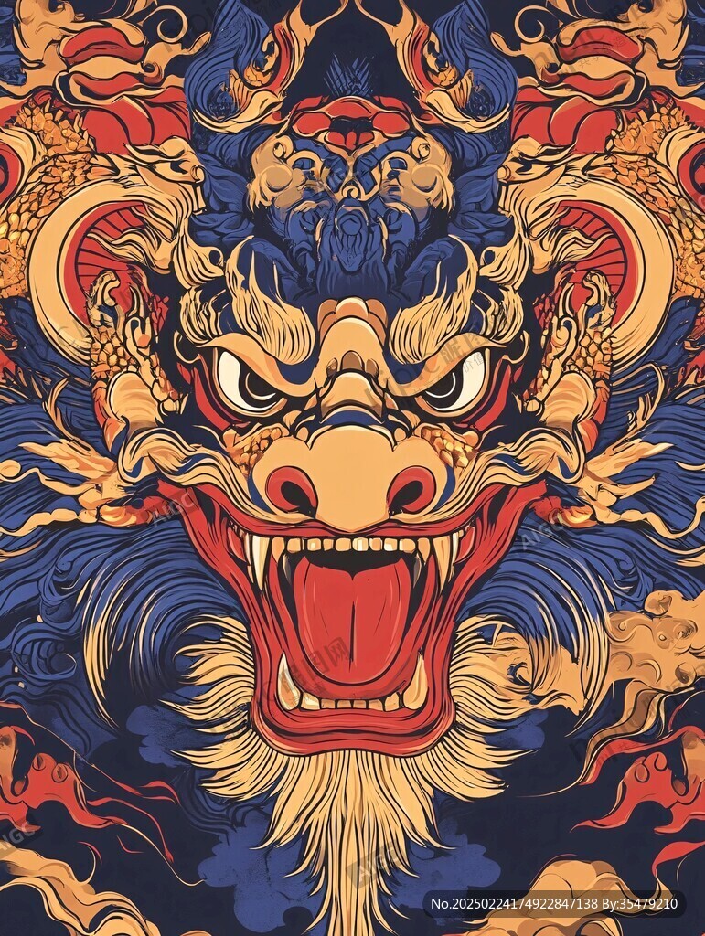 醒狮潮流插画