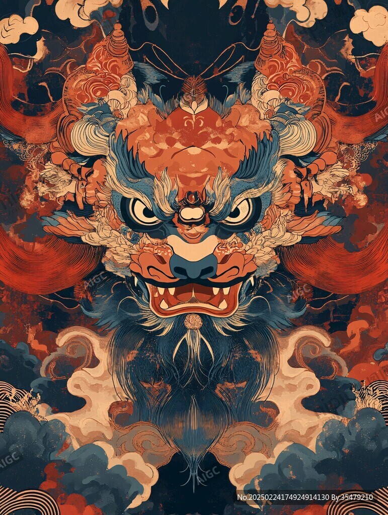 醒狮系列插画