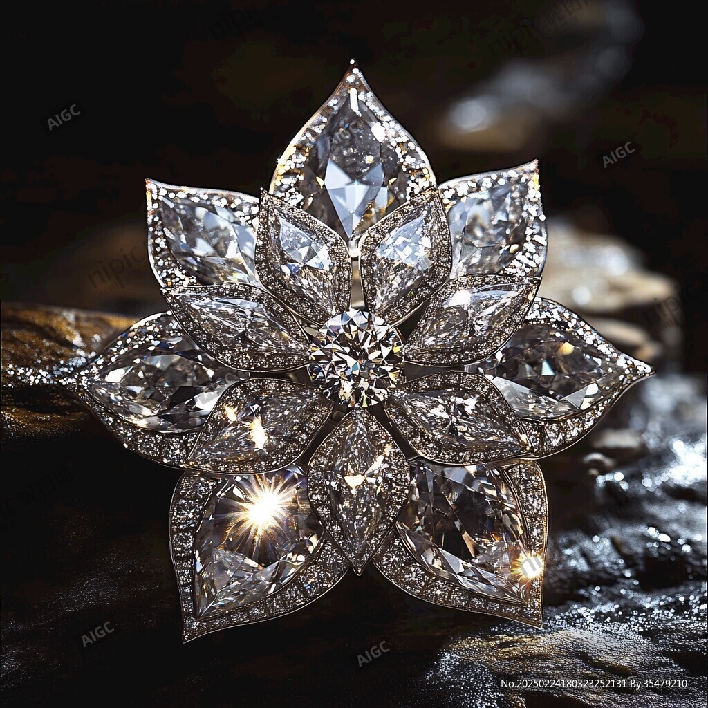 金色钻石花