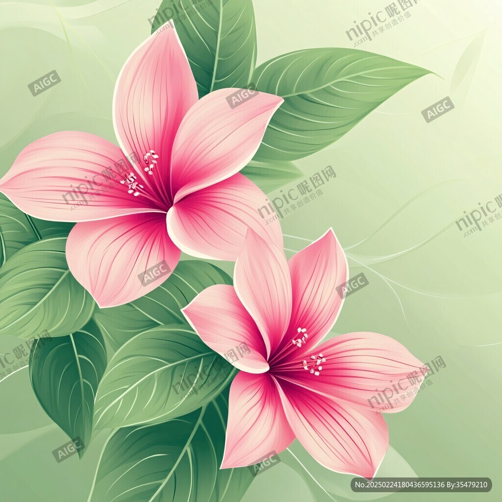 扶桑花插画