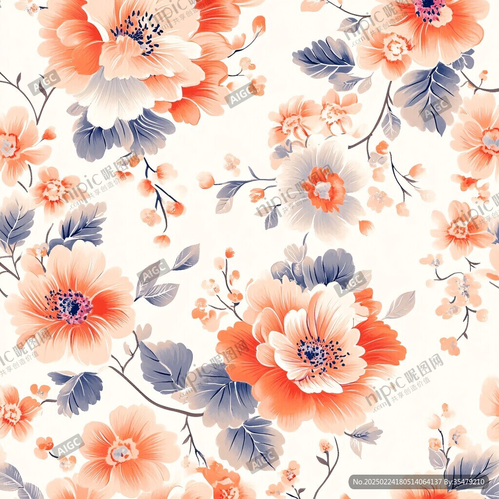 花卉家纺图案花纹花朵