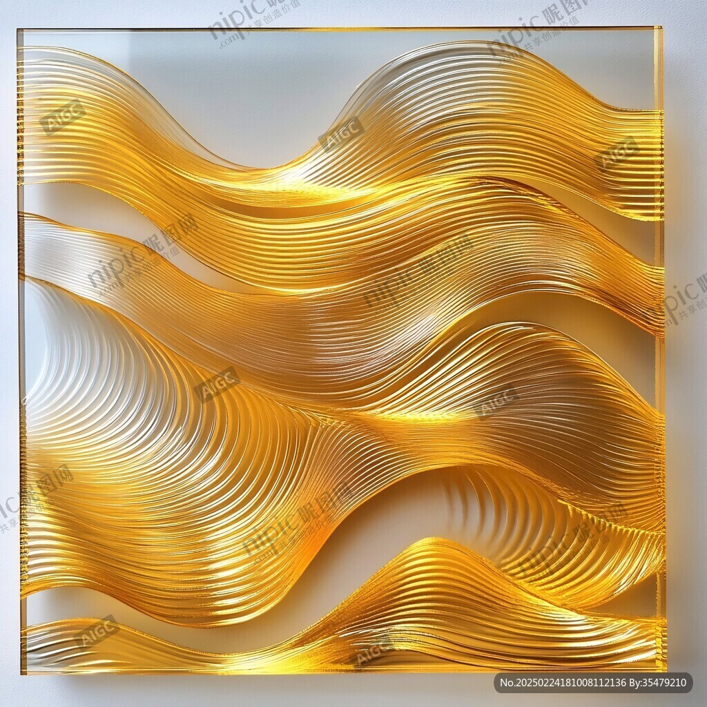 4d金色线条艺术