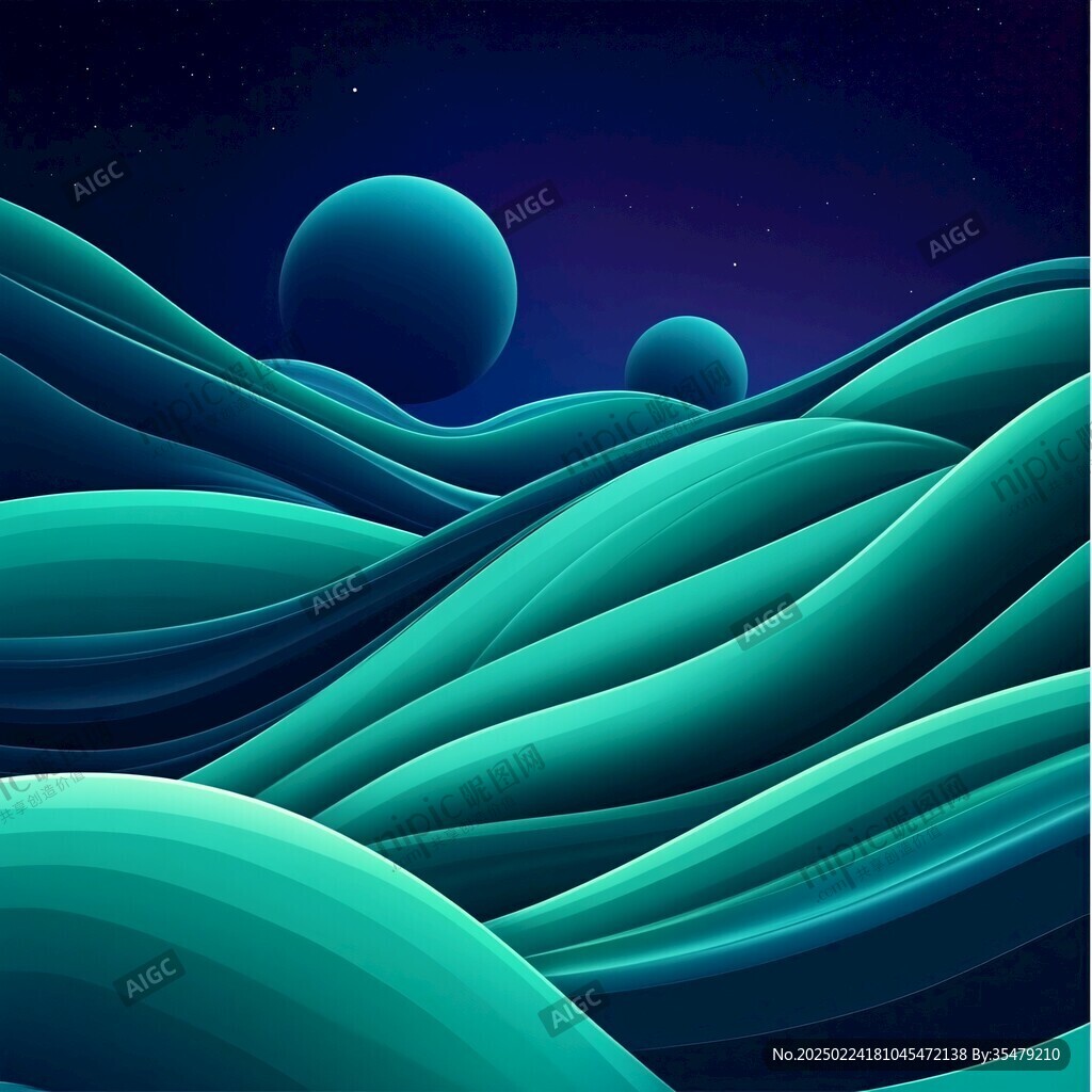 渐变风格插画