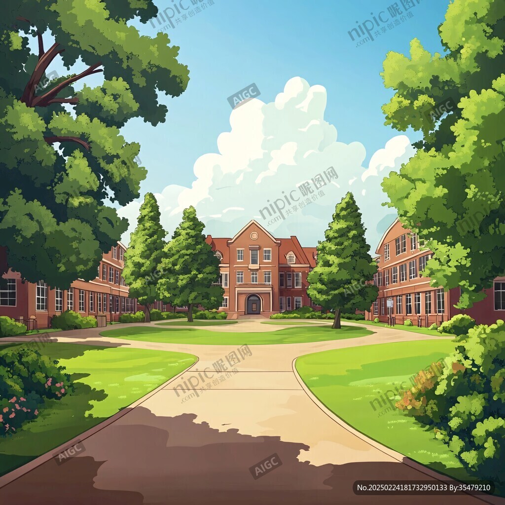 大学校园背景