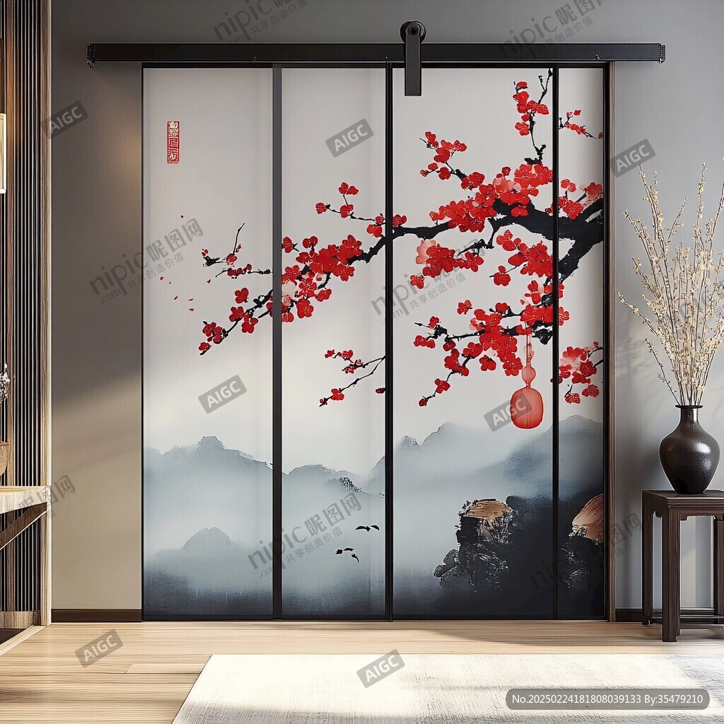 推拉门画