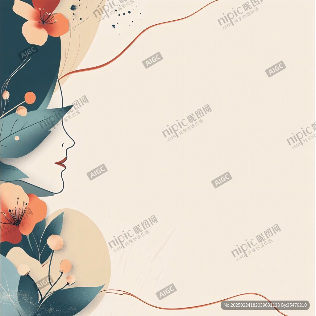 女性专题海报背景