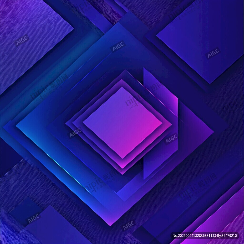 蓝紫色渐变立体感背景