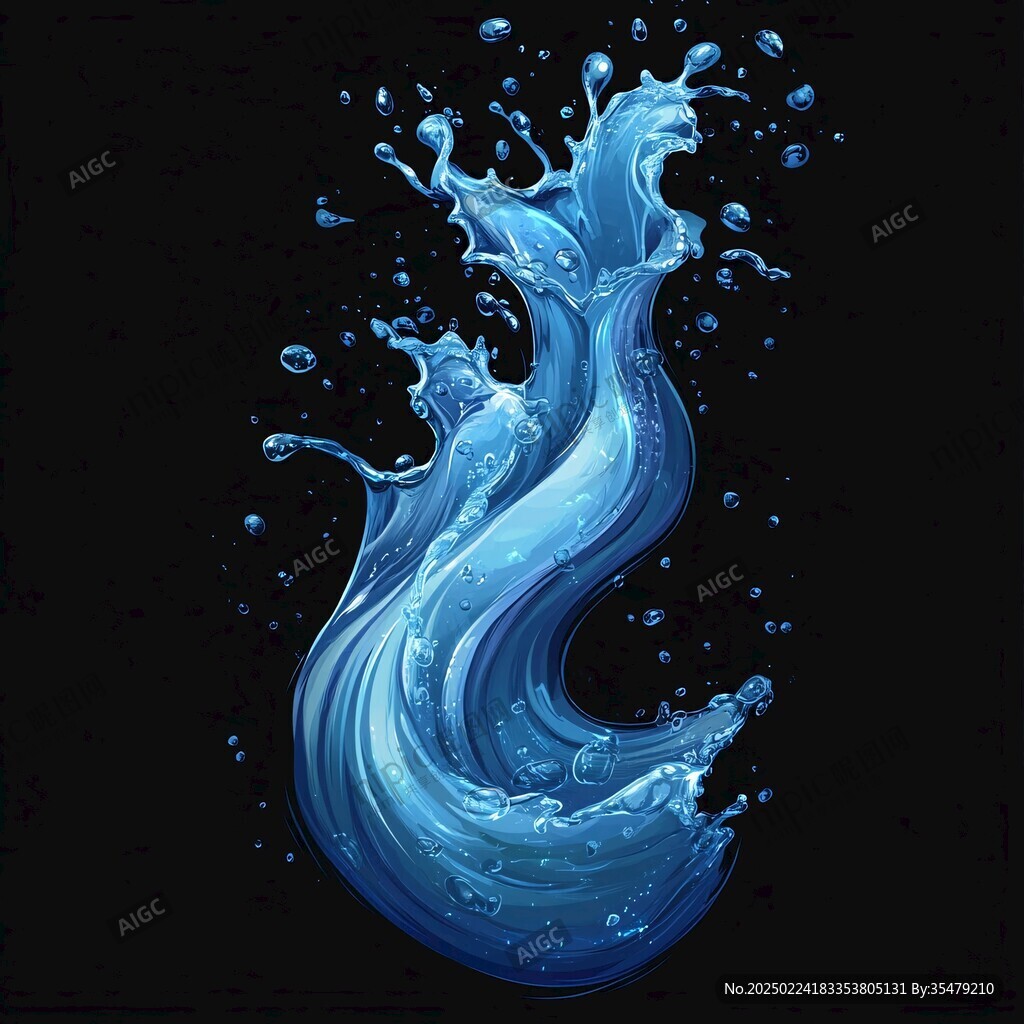 流体画图片