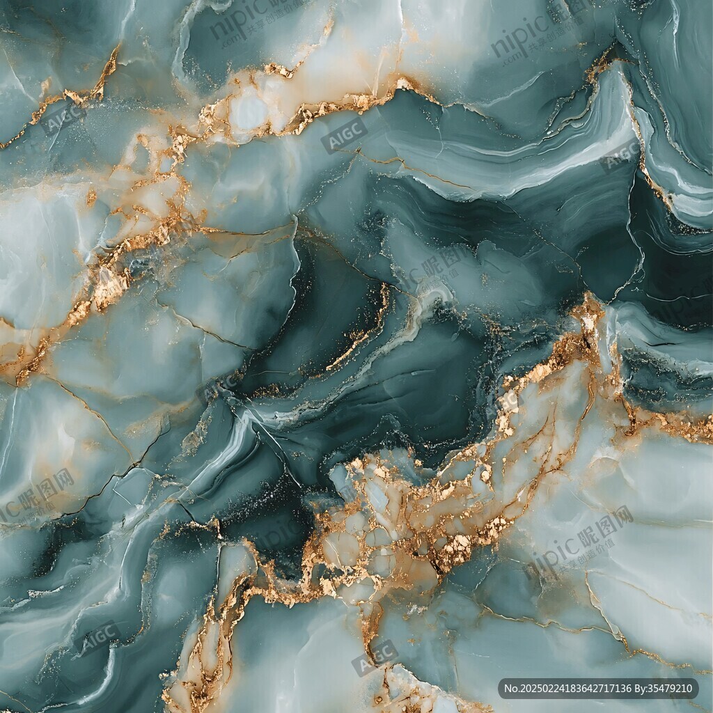 渐变抽象流体装饰画