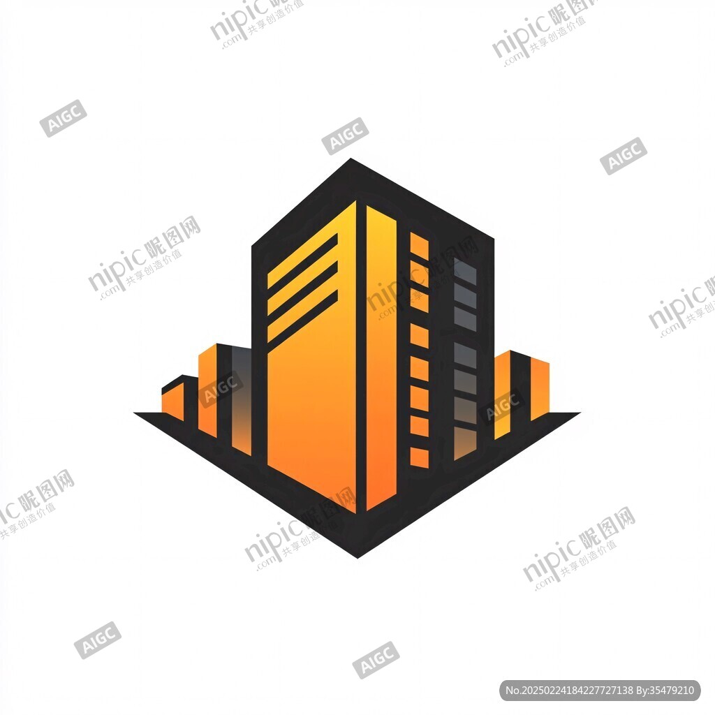 房产高楼logo标志