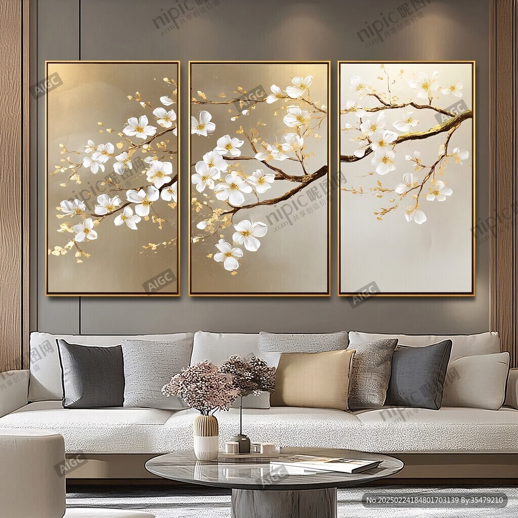 梅花客厅装饰画