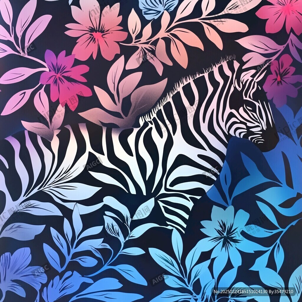 潮流斑马纹