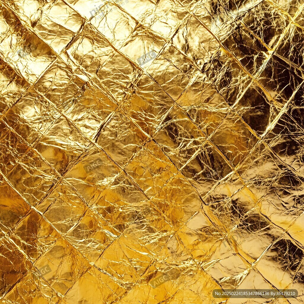 金色锡箔背景墙纸