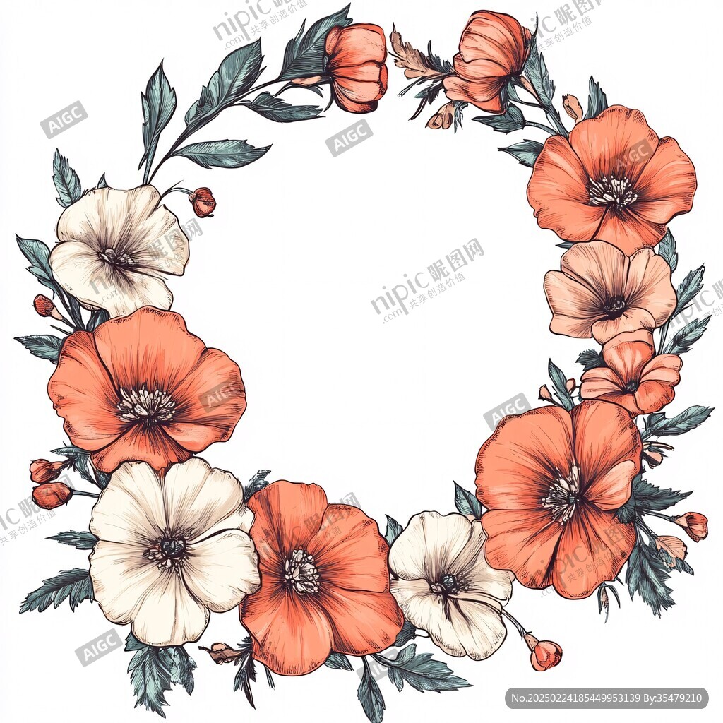 花朵花环花瓣png