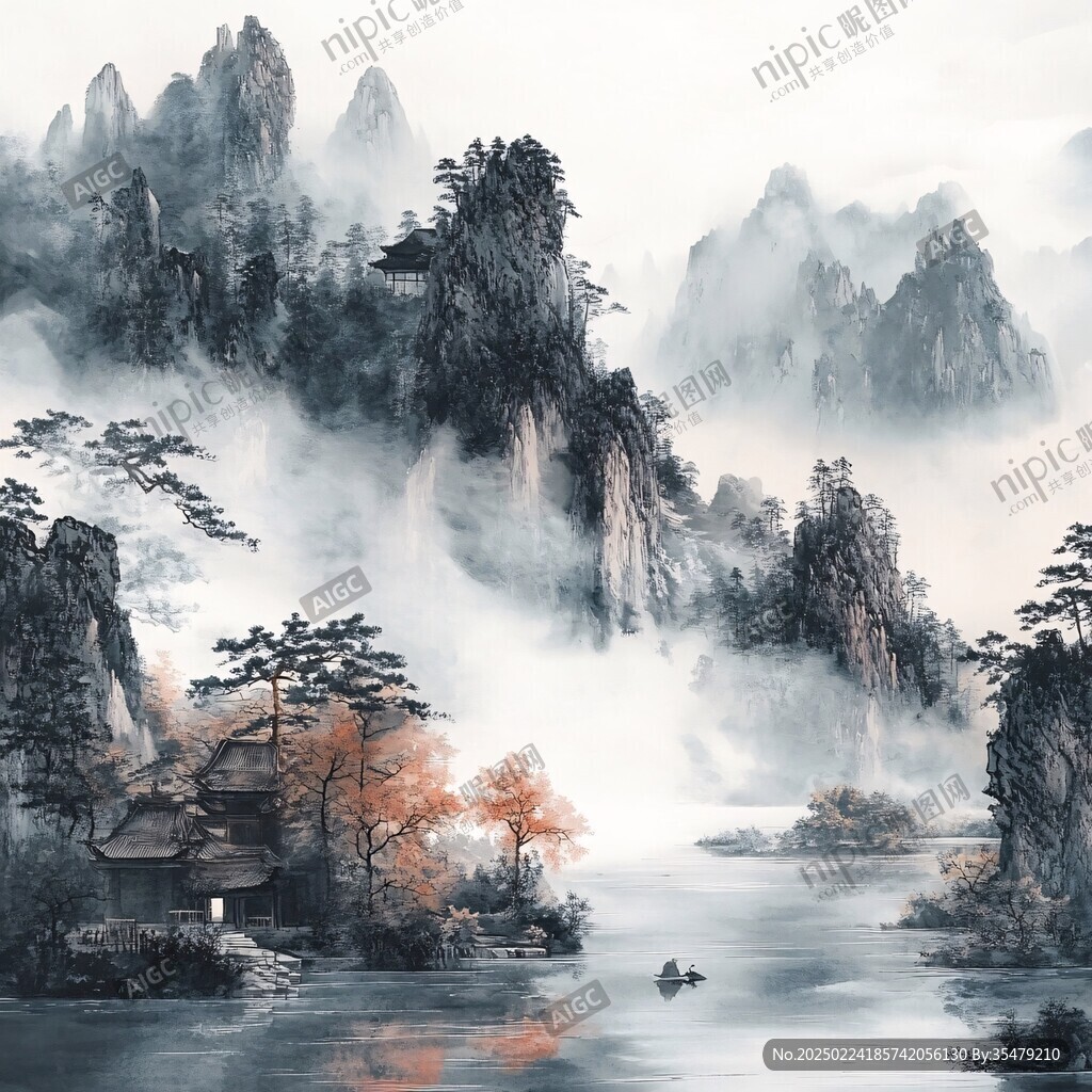 迎客松酒店装饰画