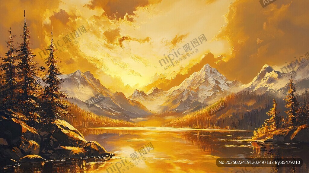 宽屏风景画
