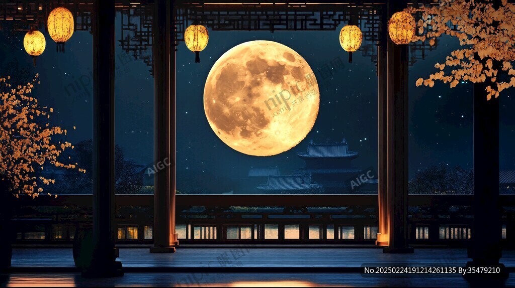 中式夜景