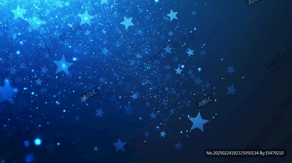 蓝色星光壁纸