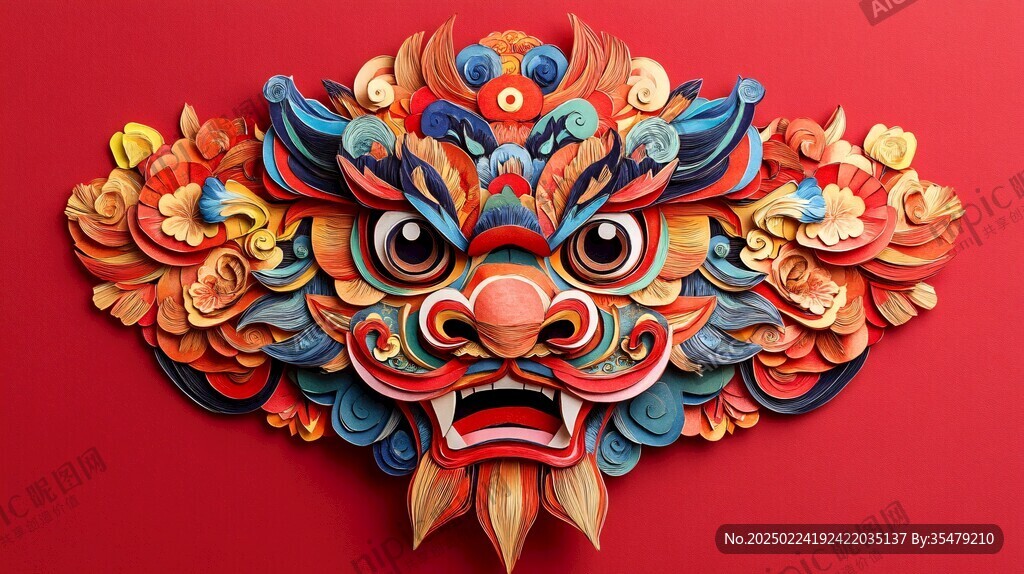 醒狮包装插画