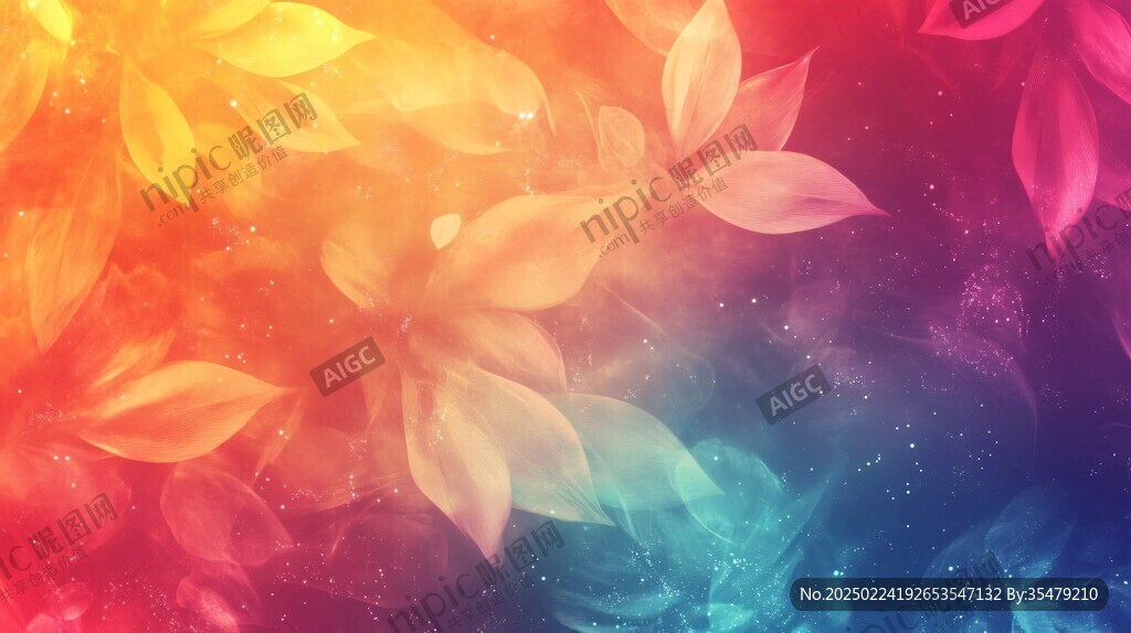 炫彩花朵壁纸