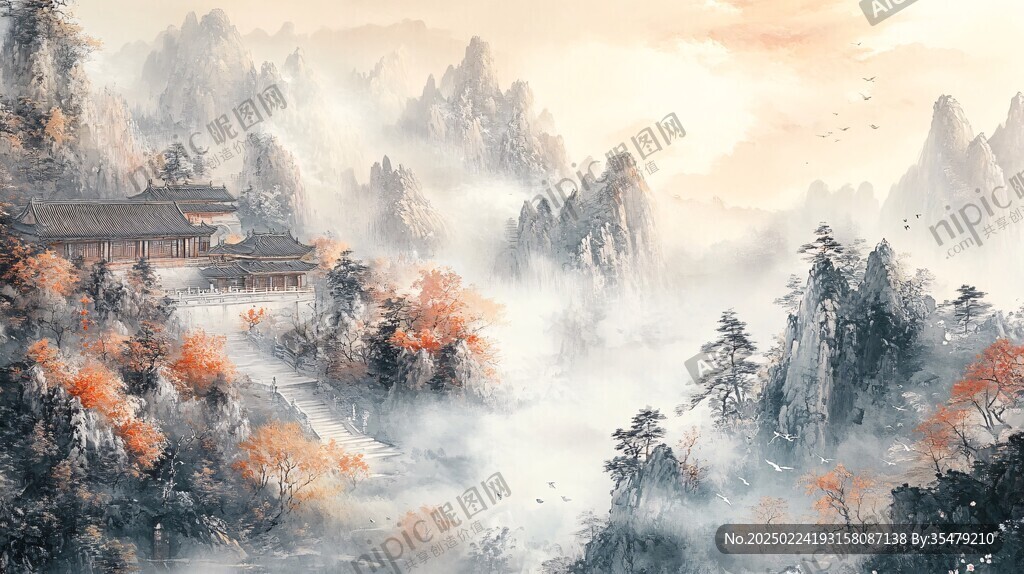 高清古风山水