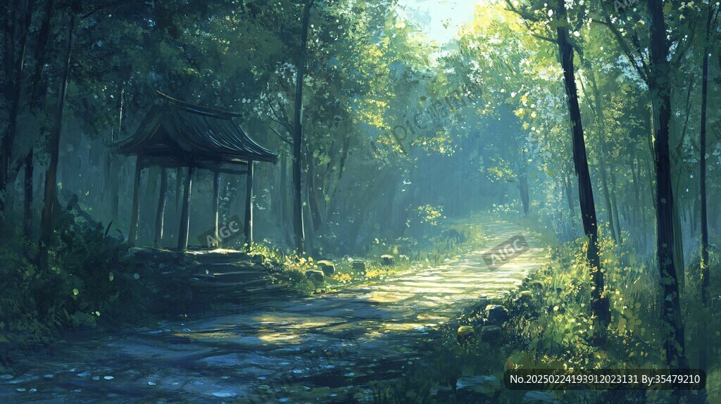 风景厚涂