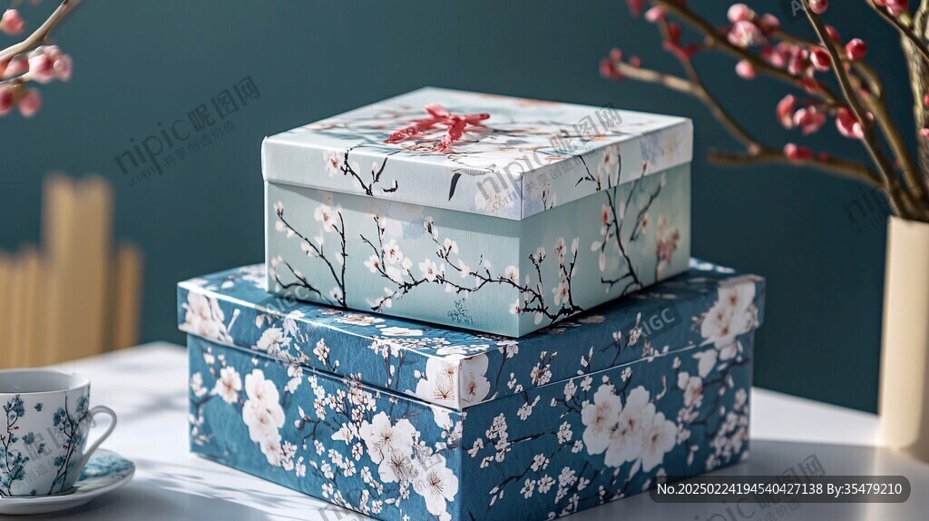 糕点盒饼干盒花好月圆
