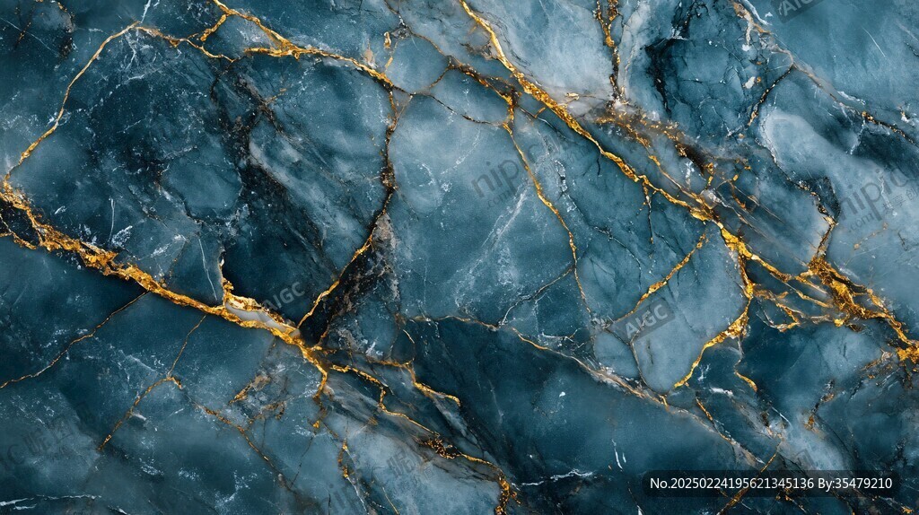 高清蓝色大理石纹理