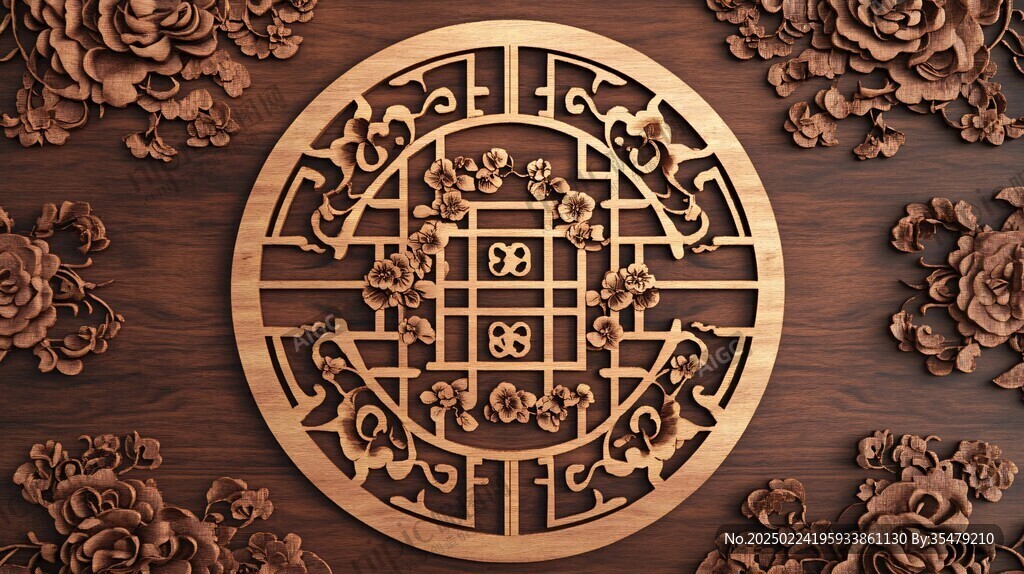木雕百福
