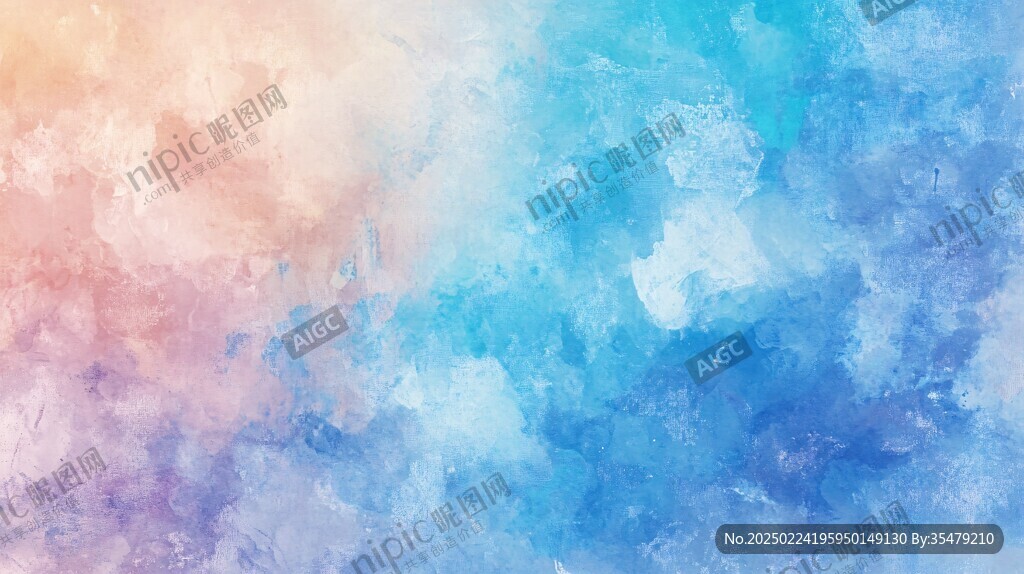 蓝紫红红色水彩背景