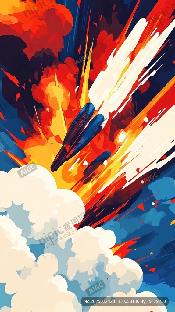 爆炸效果动感背景