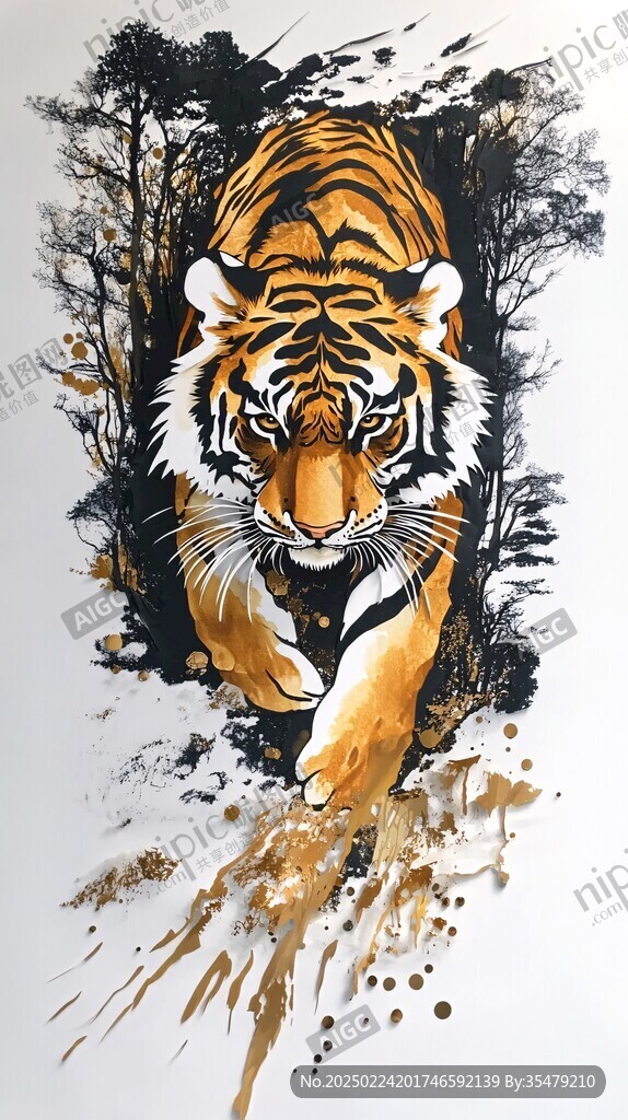 马虎面意境画
