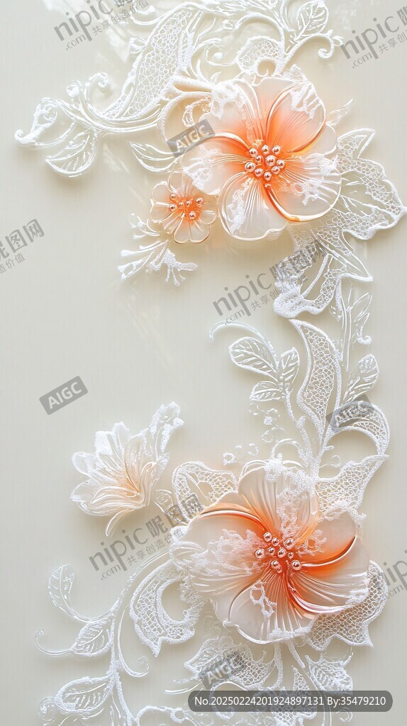 浮雕花纸设计