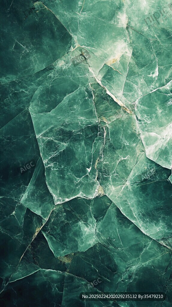 翠绿色宝石水晶纹理