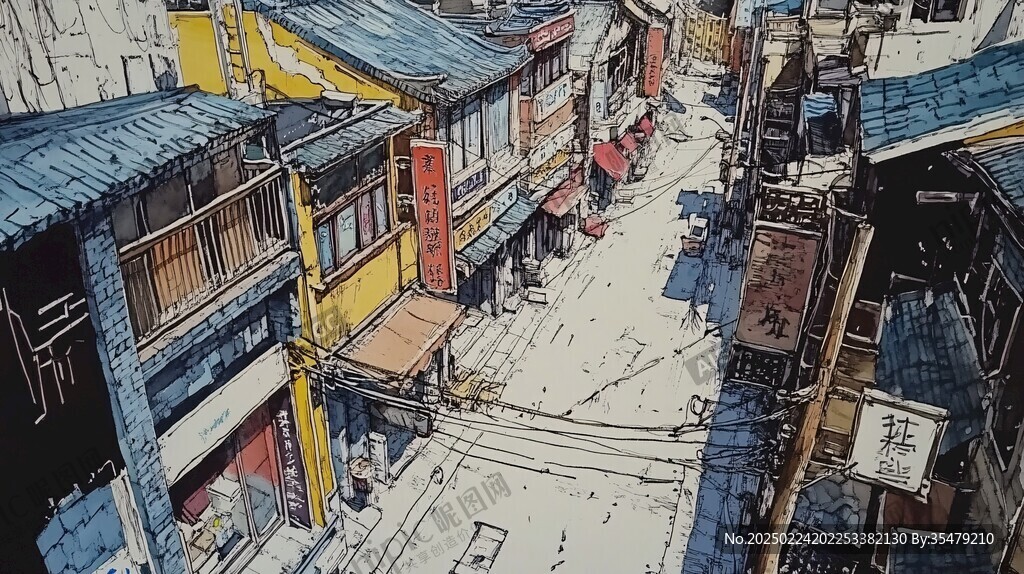 庙街手绘