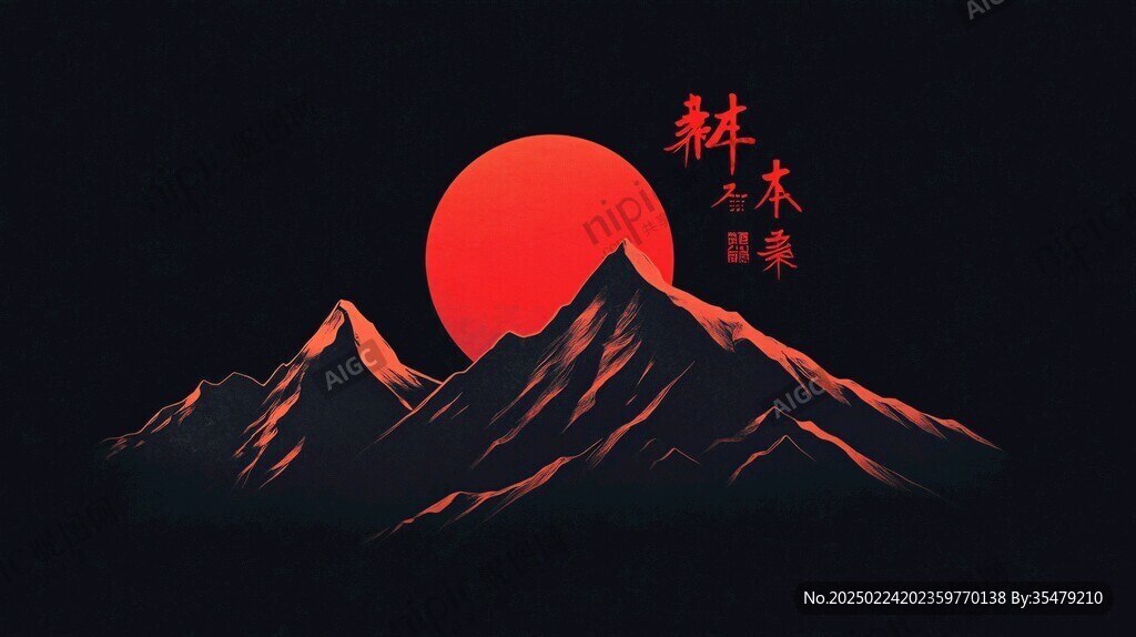 丹霞插画