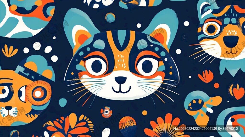 浣熊包装插画