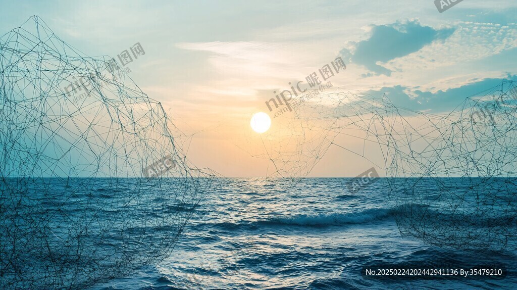 渔网抽象造型设计