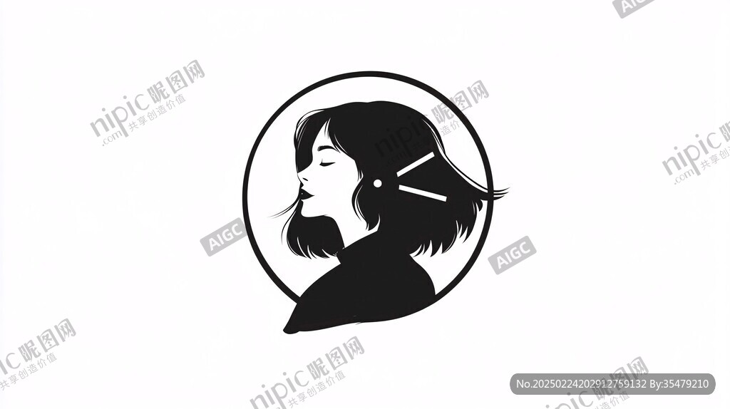 理发师logo设计