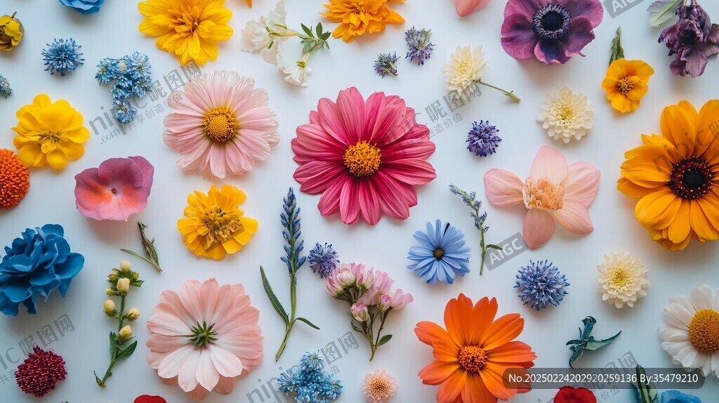 彩色花朵壁纸