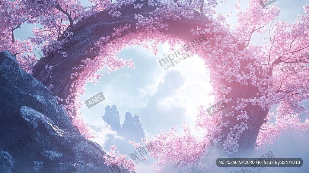 唯美梦幻梅花林