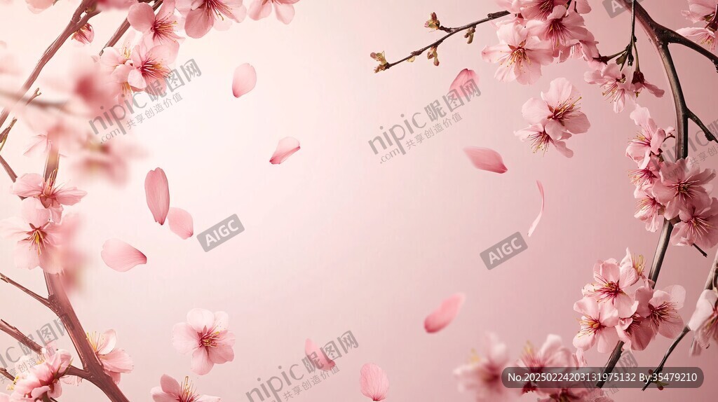 高清桃花背景