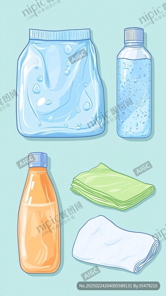 洗衣液插画