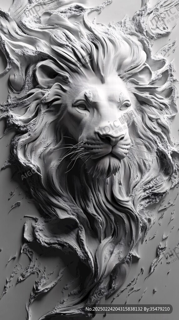 3d浮雕插画