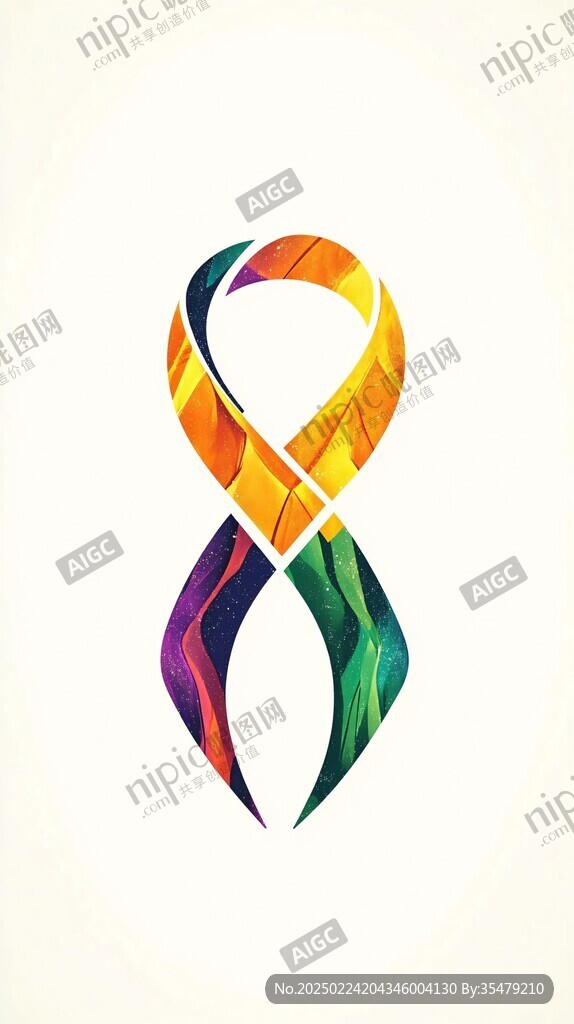 倒着的数字8logo