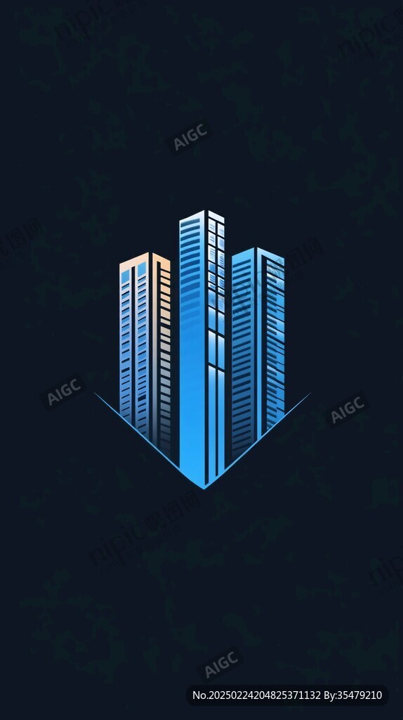 高楼建筑logo